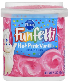PILLSBURY Funfetti 'Hot Pink Vanilla' Frosting Creme für Kuchen 442 gr